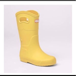 Hunter x Target Yellow Rain Boots youth size 4